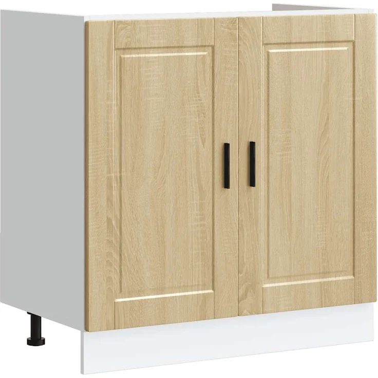 vidaXL Spülenunterschrank Porto Sonoma-Eiche 80x46x81,5 cm 853930 – Bild 1