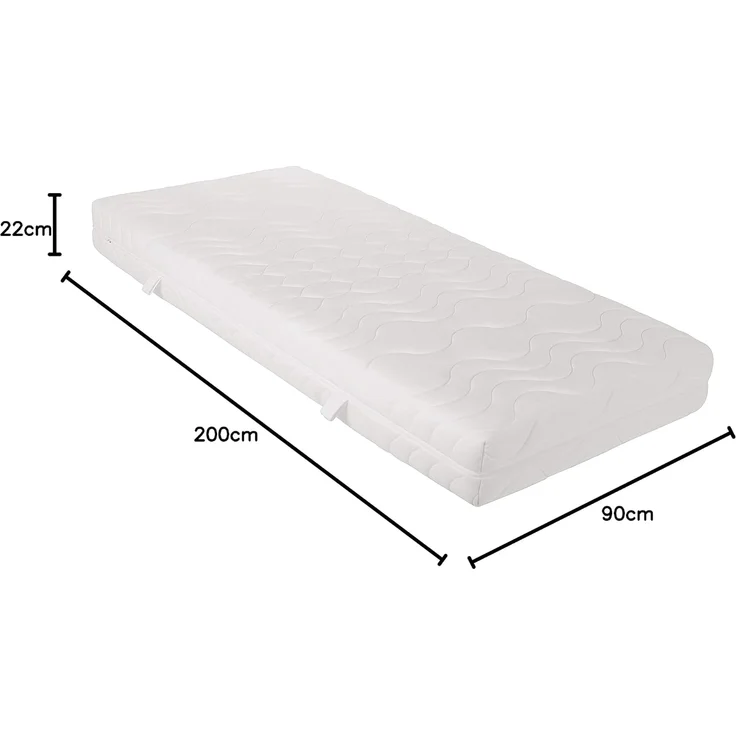 Komfortschaummatratze Vision Top, Beco, 22 cm hoch, optimal für Seiten- & Rückenschläfer – Bild 2