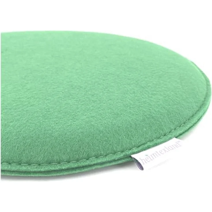 heimtexland ® Sitzkissen Set Filz Stuhlkissen Stuhlauflage Filzkissen Stuhl Polster Kissen Typ631 2er Set 35 cm Rund Mint – Bild 2