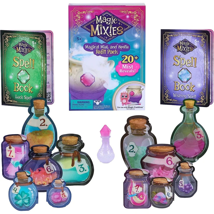 Moose Toys 'Magic Mixies Nachfüllpack', 1 Stück, ab 5 Jahren, für Magic Mixies Zauberkessel, mit zusätzlichem magischem Nebel zum Wiederauffüllen, Zauberzutaten und zwei weiteren Zaubersprüchen – Bild 4