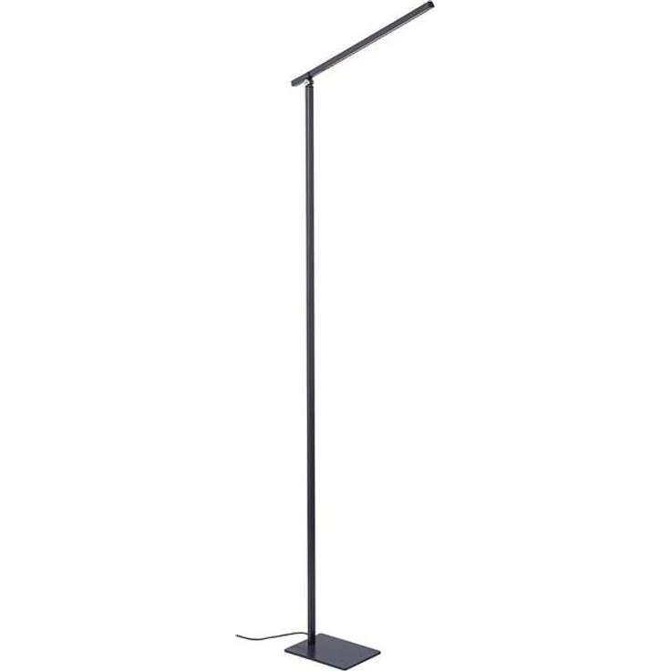 NOWA LED Stehlampe, LED-Leuchtmittel fest verbaut, Warmweiß, Stehlampe Stehleuchte Touchdimmer Beistelllampe anthrazit LED H 145 cm – Bild 4