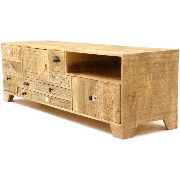 Fernsehtisch Manu 160x50x45 aus Mangoholz