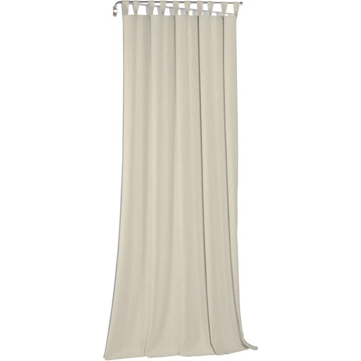 andas Vorhang Elby 1, Schlaufen (1 St), halbtransparent, Jacquard, transparent, basic, monochrom, bis 295 cm Länge – Bild 2