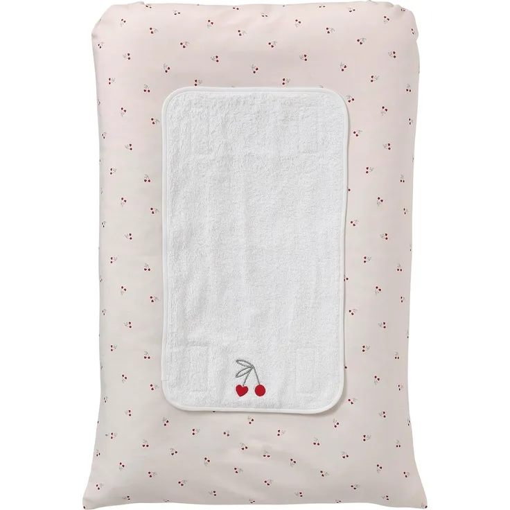 VERTBAUDET Wickelauflage Cherry Beige bedruckt 72x49 cm