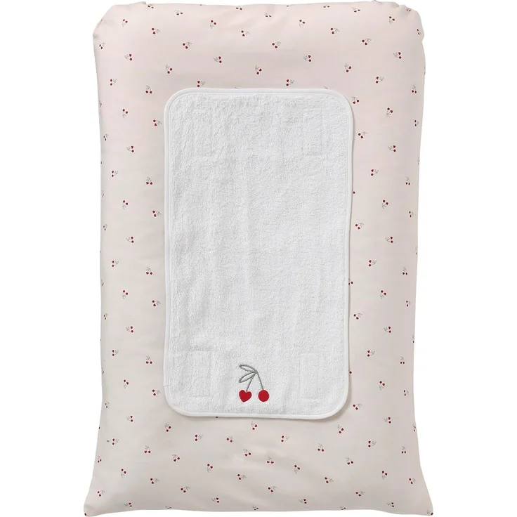 VERTBAUDET Wickelauflage Cherry Beige bedruckt 72x49 cm – Bild 1