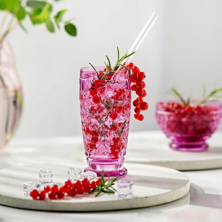 Villeroy & Boch Boston Coloured Longdrinkglas 400 ml Berry 4er Set – Bild 2
