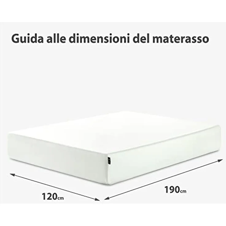 Zinus Matratze Foam, Schaumstoff, Weiß, 120x190 cm – Bild 3