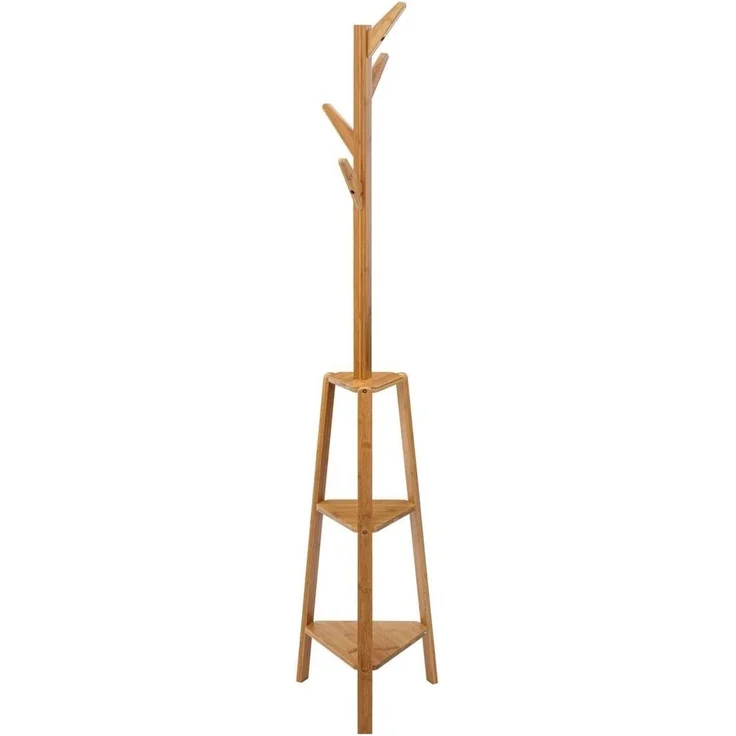 5five Garderobenständer stehend Holz Bambus Höhe 177 cm – Bild 1
