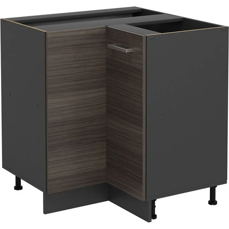 Eckunterschrank R-Line Edelgrau 75.6 cm ohne Arbeitsplatte Vicco – Bild 1