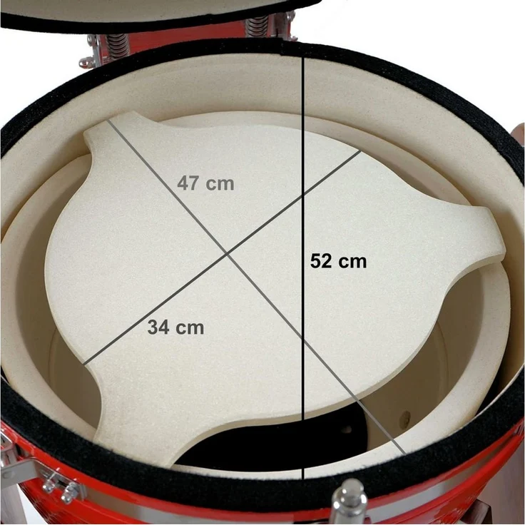 BBQ-Toro Grillerweiterung BBQ-Toro Deflektorstein passend für Kamado Keramikgrill Ø 52 cm – Bild 2