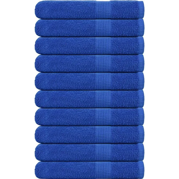 vidaXL Handtücher FROGN 10 Stk. Blau 100x200 cm 360 g/m² 136724 – Bild 1
