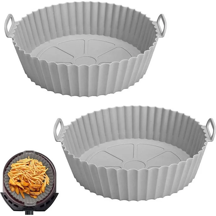 FELIXLEO Obstkuchenform Silikonform 2STK Air Fryer Silikon Backblech Wiederverwendbarer, (2-tlg) – Bild 1