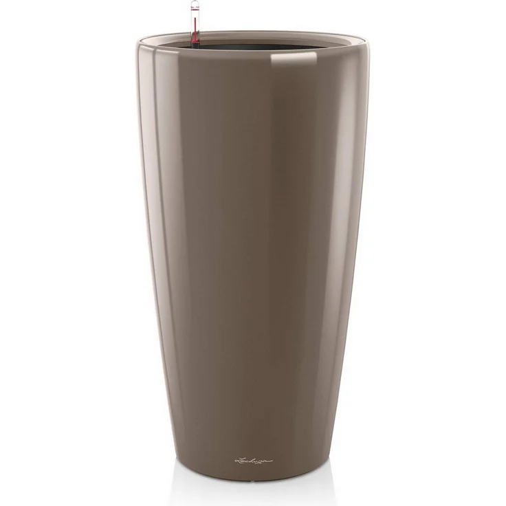 LECHUZA RONDO Premium 40 taupe hochglanz 15744