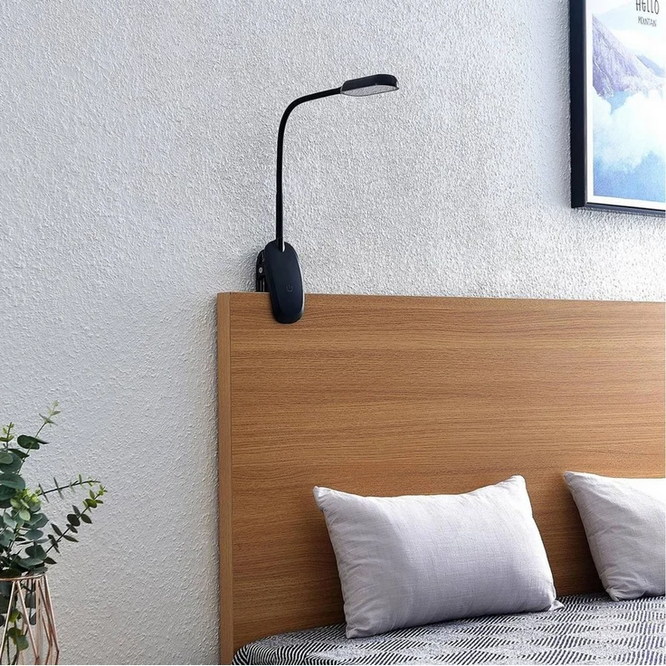 Prios Klemmleuchte Najari, Enthalten, 1 x 4 W LED, universalweiß – Bild 3