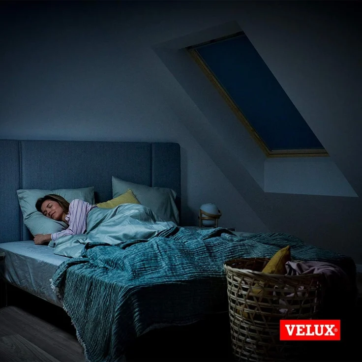 Verdunklungsrollo DKL SK06/MK06/CK02/FK06/MK04/CK04 1085S, VELUX, verdunkelnd, ohne Bohren, in Führungsschienen, VELUX »Pick & Click!«, alufarbene Führungsschienen & Griffleiste – Bild 9