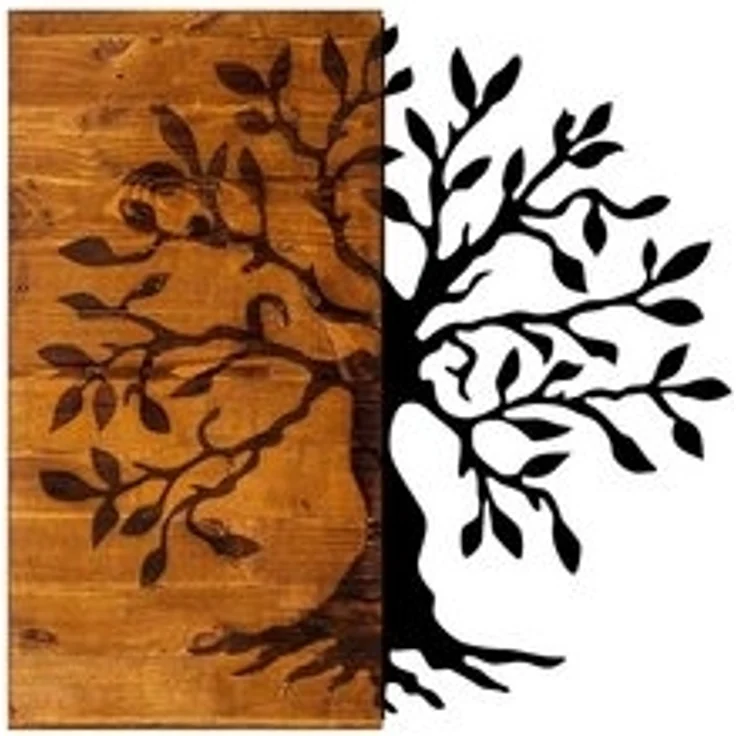 Wallity Wanddekoobjekt 50% WOOD (Thickness: 3 cm) / 50% METAL, 58 x 58 cm L1280 – Bild 6