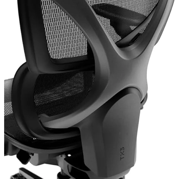 ThunderX3 XTC Pro 360, ergonomischer Gaming-Stuhl mit selbstjustierender Lendenwirbelstütze, 4D-Armlehnen und atmungsaktivem Mesh, schwarz – Bild 7