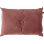 Overseas Velours Button Kissen - Blush Rosa