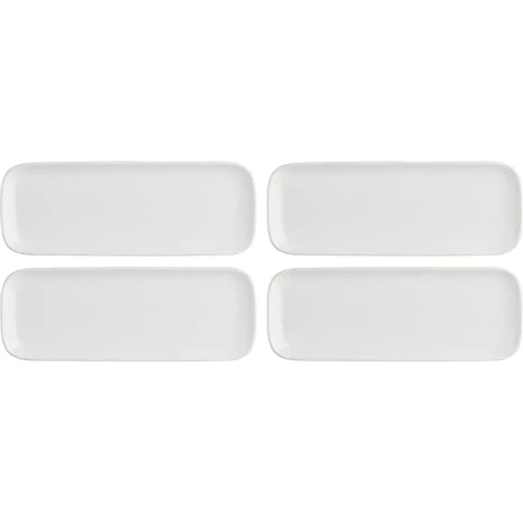 La Porcellana Bianca La Porcellana Bianca Set mit 4 rechteckigen Tabletts 30x11 cm P004703011Z – Bild 3