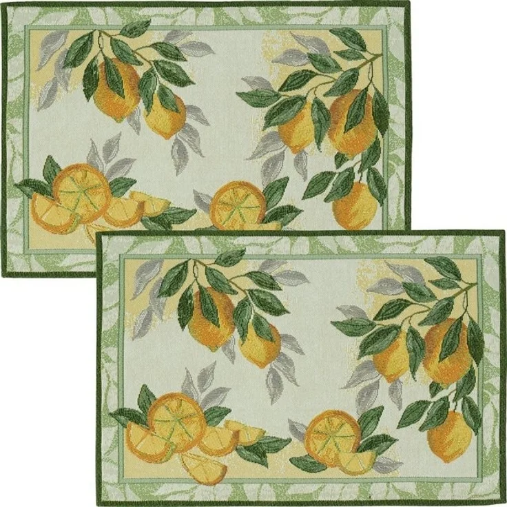 sander table + home Platzset Tischset "Lemon" 2er-Pack, Gobelin Motiv – Bild 2