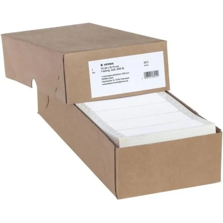 HERMA Computeretiketten endlos 101,6x35,7mm 1-bahnig VE=4000 Stück – Bild 1