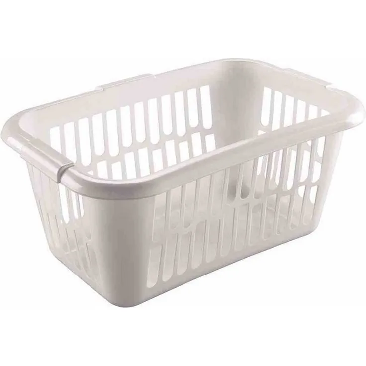 Wäschekorb 57 cm aus Kunststoff, ergonomische Form