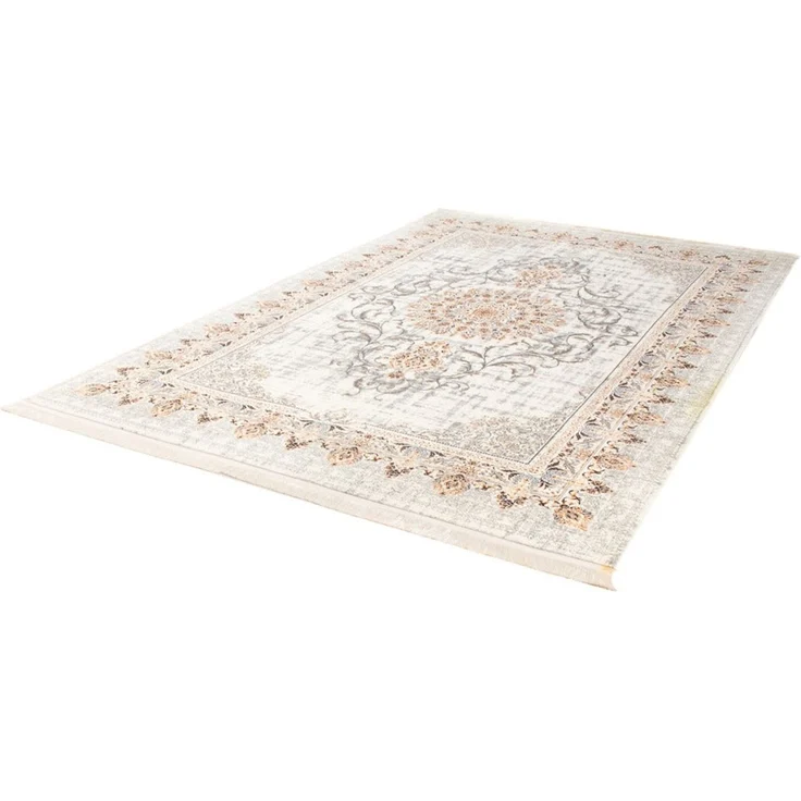 Orientalischer Webteppich - Saffron Sensations 400x100 cm - creme - läufer – Bild 3