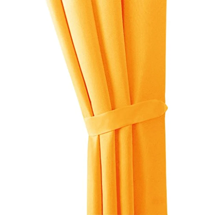 Bestlivings Vorhang "Ellen" mit Kräuselband inkl. Raffhalter (2 St), Kräuselband, blickdicht, Polyester, matter Stoff, einfarbig, waschbar bei 30°C, bügelleicht, formstabil – Bild 4