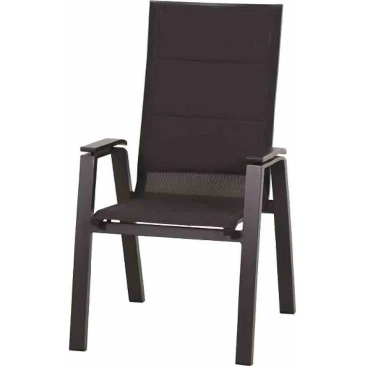 Siena Garden Stapelsessel Milano anthrazit/Ranotex® grau Stapelstuhl