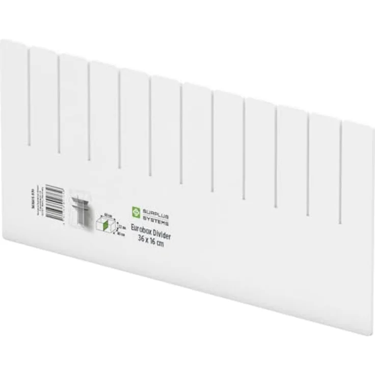 Surplus Systems Abtrenner für Eurobox 36 x 16 cm, weiß – Bild 2