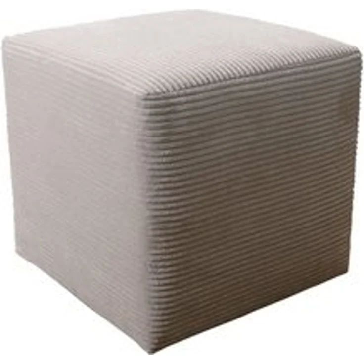 Kubus I Sitzwürfel Hocker Sitzhocker 45x45x45 cm Cordstoff beige – Bild 4