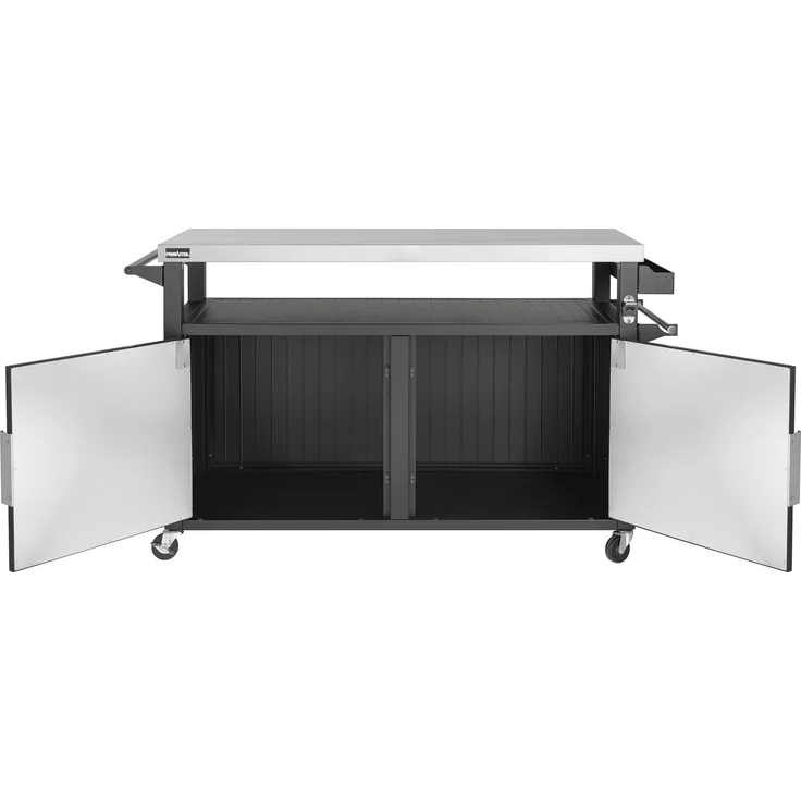Primaster Grillwagen Napa XXL Universal 2-türig 153x90 cm schwarz – Bild 6