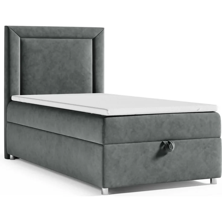 Best for Home Boxspringbett Trinity K-3 Boxspringbett mit Stauraum & Topper – Einzelgrößen (Einzelbett, Polsterbett mit gepolstertes Kopfteil, Jugendbett, Kinderbett versch. Größen, 70x200 80x200 90x200 100x200 cm), verschiedene Liefermöglichkeiten, Ha... – Bild 5