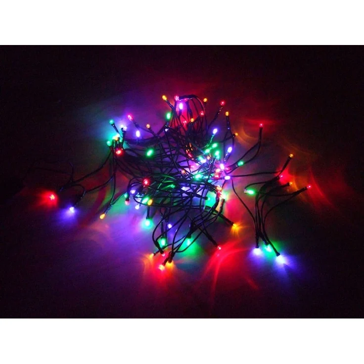 Spetebo Lichterkette LED Weihnachts Lichterkette bunt - 120 LED, 120-flammig – Bild 1