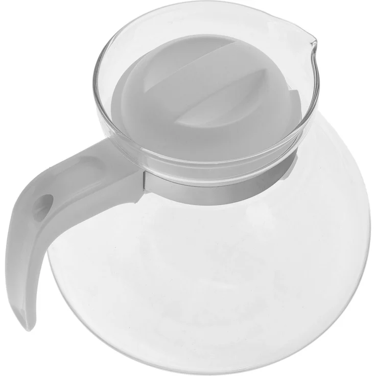 KADAX Hitzebeständige Teekanne mit Deckel, Glas, weiß, 1,7L – Bild 6