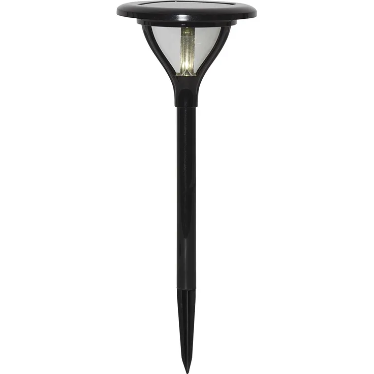 Solar-Pollerleuchte ,Meriva', moderne Wegbeleuchtung, Dämmerungssensor, warmweiß, H 34cm