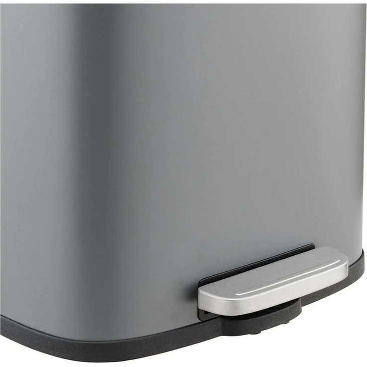 SVITA TQ30 Mülleimer grau 30L Treteimer Abfallbehälter Softclose Deckel – Bild 2