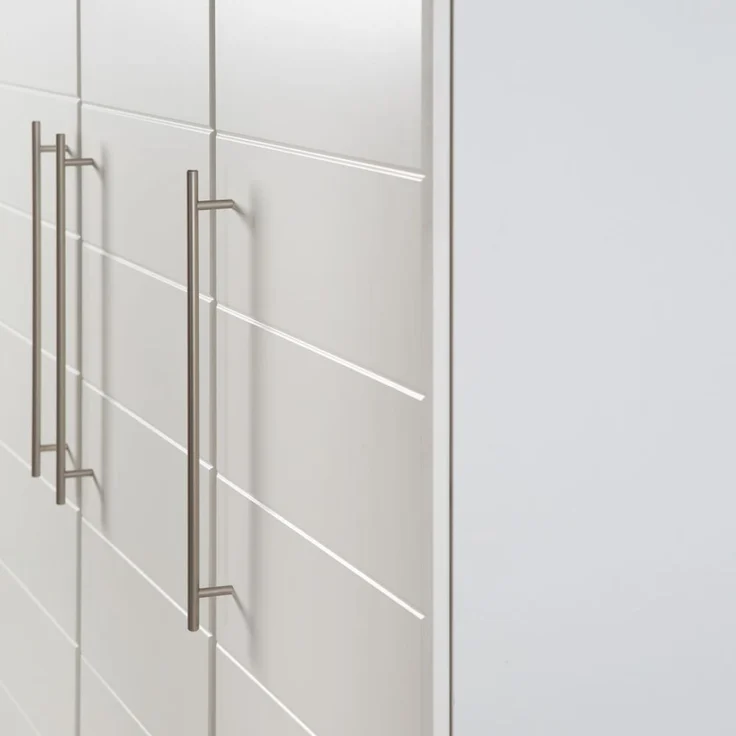 roba Kinderzimmerset 'Nele' 3-teilig - Bett 70 x 140 - Wickelkommode - Kleiderschrank 3-türig - Weiß – Bild 20