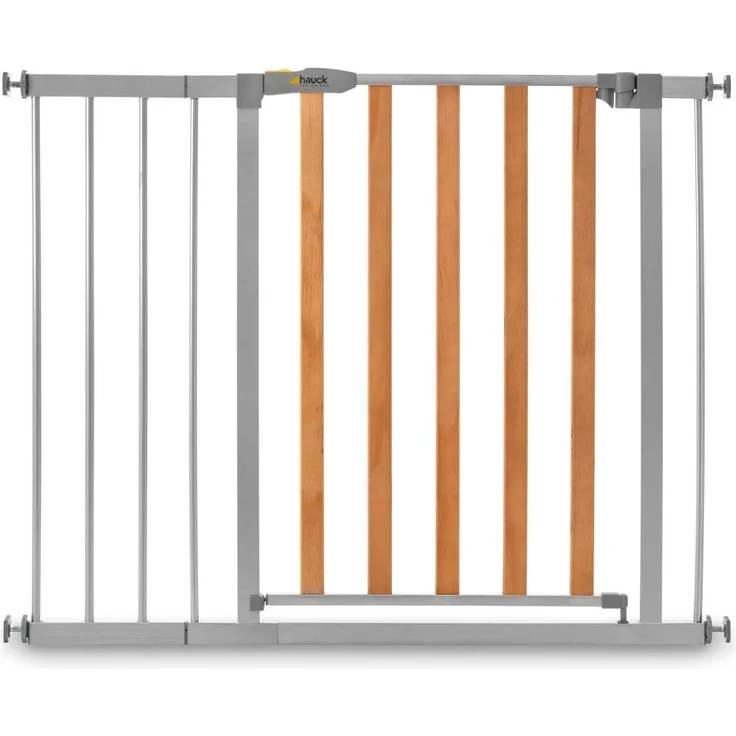 Hauck Türschutzgitter Wood Lock 2 von 75-80 cm + 21cm Verlängerung – Bild 2