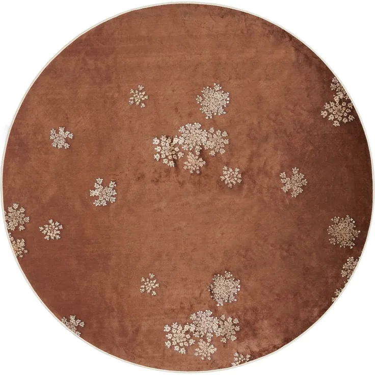 ESSENZA Teppich Lauren Cinnamon Velours Rund