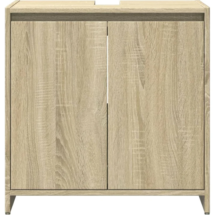 vidaXL 3-tlg. Badmöbel-Set Sonoma-Eiche Holzwerkstoff 3324973 – Bild 7
