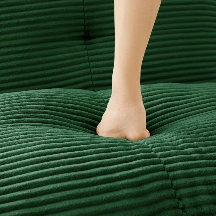 Cordelia Ottoman Corduroy -Green--Grün--92x73x40cm--YOUDENOVA – Bild 6