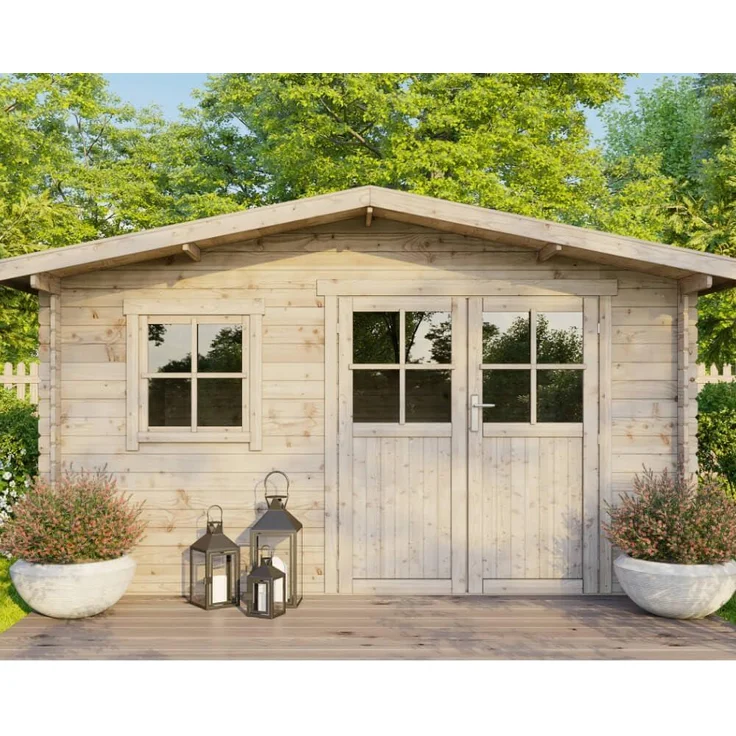 McGarden 'Como' Gartenhaus, Holz natur, 400 x 300 x 226 cm – Bild 2