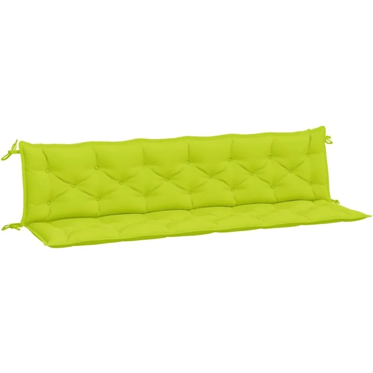 vidaXL Gartenbank-Auflagen 2 Stk. Hellgrün 200x50x7 cm Oxford-Gewebe 361746 – Bild 1