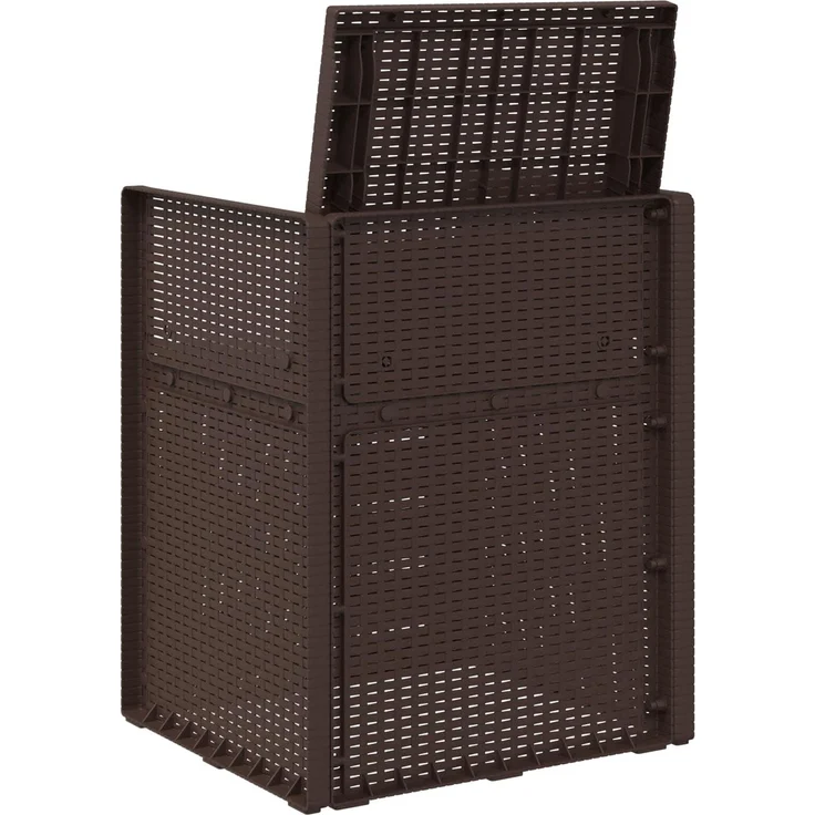 vidaXL Garten Esszimmerstühle 2 stk. Braun und Hellgrau PP 899992 – Bild 7