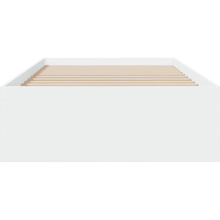 vidaXL Bettrahmen mit Schubladen mit Speicher Weiß Holzwerkstoff 3429525 – Bild 4