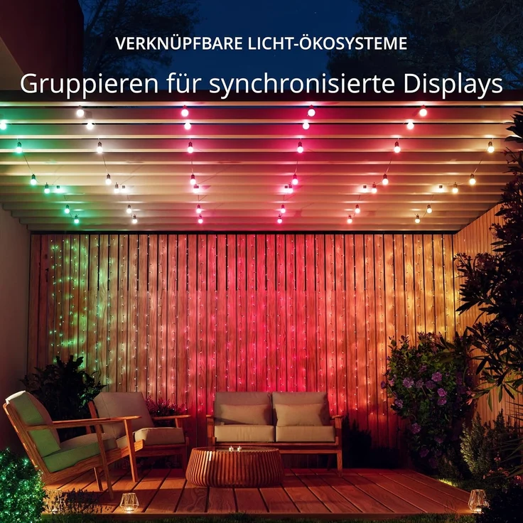 Twinkly Festoon Lights 20 RGB Party Lichterkette Starter Kit – Bild 5