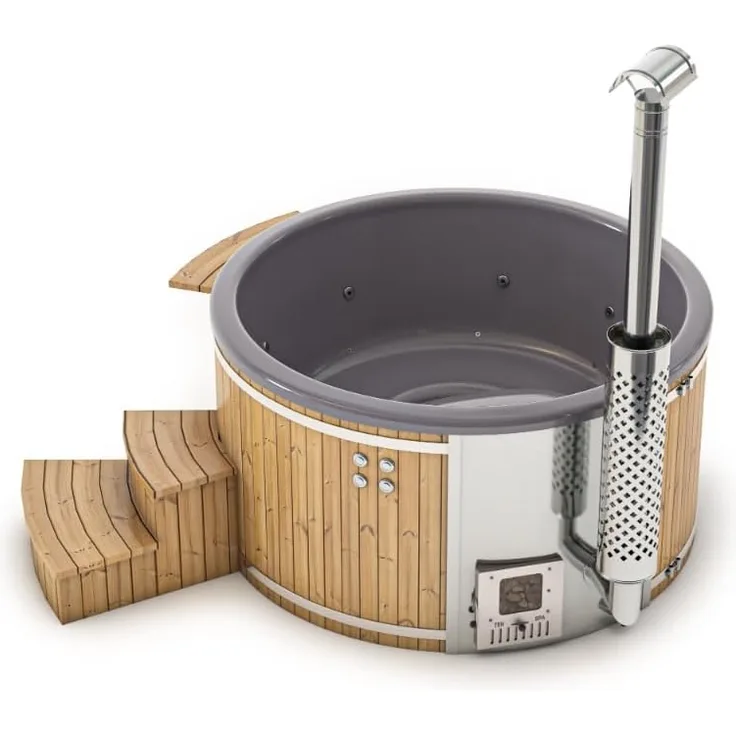 FinnTherm Badefass Stockholm 'Spa Edition' aus Holz
