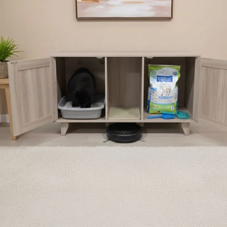 XXL Katzenschrank für Katzenklo 10052208_111 – Bild 5