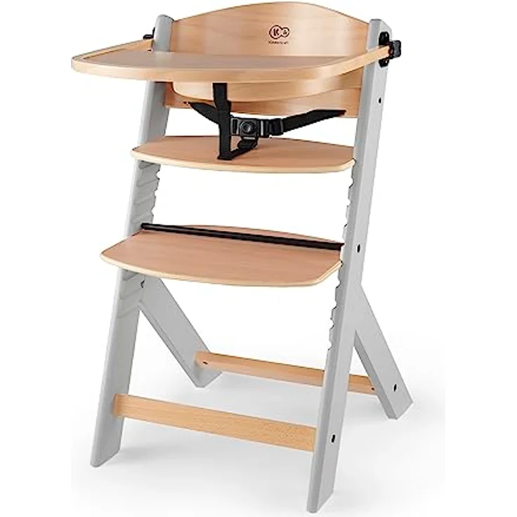 KinderKraft Kinderkraft ENOCK feeding chair wooden gray legs – Bild 2